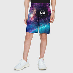 Шорты детские Mass Effect space game, цвет: 3D-принт — фото 2