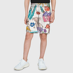Шорты детские Детский принт, цвет: 3D-принт — фото 2