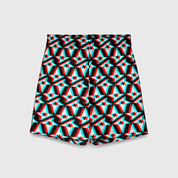 Шорты детские Астралис глитч логотип, цвет: 3D-принт