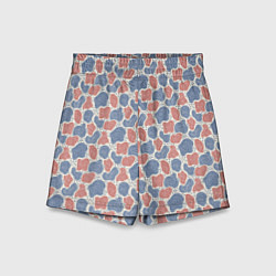 Шорты детские Абстрактный паттерн: пятна и плывущие формы, цвет: 3D-принт