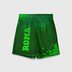 Шорты детские Roma - green gradient вертикально, цвет: 3D-принт