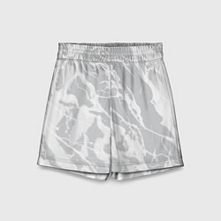 Шорты детские Светлый серый абстракция, цвет: 3D-принт