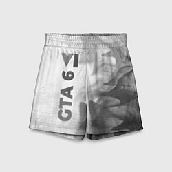 Шорты детские GTA 6 - white gradient по-вертикали, цвет: 3D-принт
