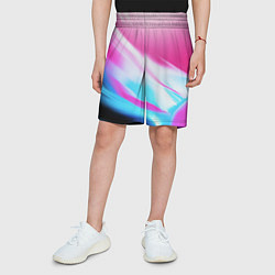 Шорты детские Неоновые краски градиент, цвет: 3D-принт — фото 2