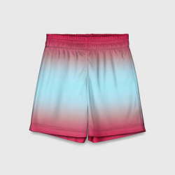 Шорты детские Текстура цветов градиента, цвет: 3D-принт