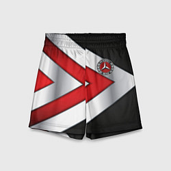 Шорты детские Mercedes benz carbon metal, цвет: 3D-принт