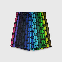 Шорты детские Marshmello gradient, цвет: 3D-принт