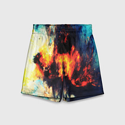 Шорты детские Абстрактный космос текстура, цвет: 3D-принт