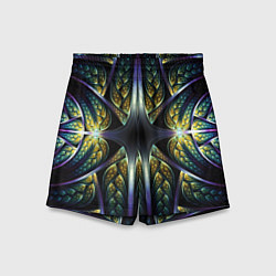 Шорты детские Оптический узор из фрактала, цвет: 3D-принт