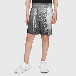 Шорты детские Manchester United - grey gradient по-вертикали, цвет: 3D-принт — фото 2