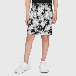 Шорты детские Снежинки на стекле, цвет: 3D-принт — фото 2