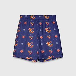 Шорты детские Сладости и снег, цвет: 3D-принт