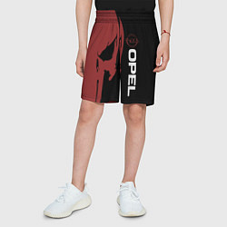 Шорты детские Опель и череп, цвет: 3D-принт — фото 2