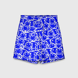 Шорты детские Nirvana logo blue, цвет: 3D-принт