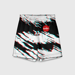 Шорты детские Nasa glitch color, цвет: 3D-принт
