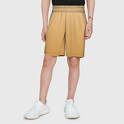 Шорты детские Градиент Коко карамель, цвет: 3D-принт — фото 2