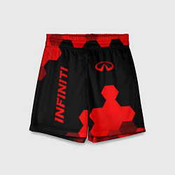 Шорты детские Infiniti - red gradient вертикально, цвет: 3D-принт
