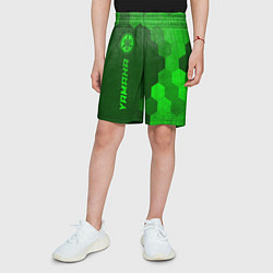 Шорты детские Yamaha - green gradient по-вертикали, цвет: 3D-принт — фото 2