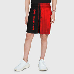 Шорты детские Dead Space - red gradient по-вертикали, цвет: 3D-принт — фото 2