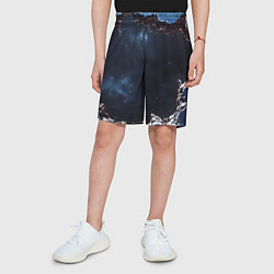 Шорты детские Объемная дыра в стене текстура, цвет: 3D-принт — фото 2