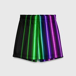 Шорты детские Neon lines, цвет: 3D-принт