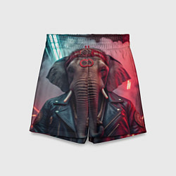 Детские шорты Cyberpunk elephant