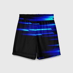 Шорты детские Color blue black, цвет: 3D-принт