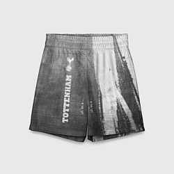 Шорты детские Tottenham - grey gradient по-вертикали, цвет: 3D-принт