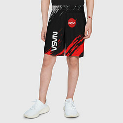 Шорты детские Nasa краски текстура, цвет: 3D-принт — фото 2