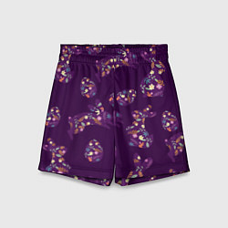 Шорты детские Кролики и яйца, цвет: 3D-принт