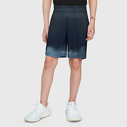 Шорты детские Черные градиенты, цвет: 3D-принт — фото 2