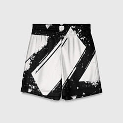 Шорты детские Color black white, цвет: 3D-принт
