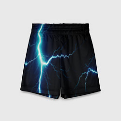 Шорты детские Lightning light blue, цвет: 3D-принт