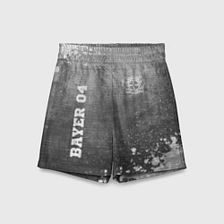 Шорты детские Bayer 04 - grey gradient вертикально, цвет: 3D-принт
