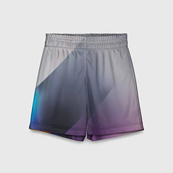 Шорты детские Color grey with stripes, цвет: 3D-принт