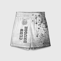 Шорты детские Club Brugge - white gradient по-вертикали, цвет: 3D-принт