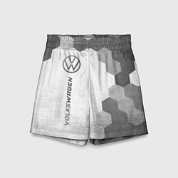 Шорты детские Volkswagen - white gradient по-вертикали, цвет: 3D-принт