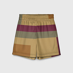 Детские шорты Цветной геометрический абстрактный паттерн