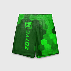 Шорты детские Zotye - green gradient по-вертикали, цвет: 3D-принт