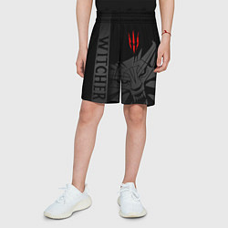 Шорты детские Ведьмак - школа волка, цвет: 3D-принт — фото 2