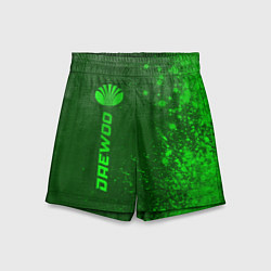 Шорты детские Daewoo - green gradient по-вертикали, цвет: 3D-принт