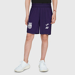 Шорты детские Фк Уфа - фиолетовый цвет, цвет: 3D-принт — фото 2