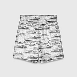 Шорты детские Корюшка и водный транспорт, цвет: 3D-принт