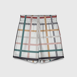 Шорты детские Плетенка пастельная, цвет: 3D-принт