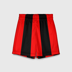 Детские шорты Color black red lines