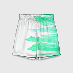 Детские шорты Color white light blue strip