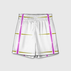 Детские шорты Color white pink yellow stripes