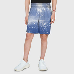 Шорты детские Снежки попали в тебя, цвет: 3D-принт — фото 2