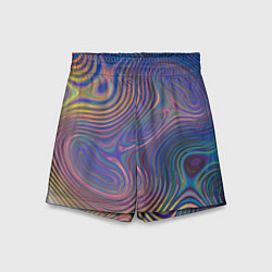 Шорты детские Абстрактная рябь, цвет: 3D-принт