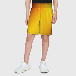 Шорты детские Color yellow red gradient, цвет: 3D-принт — фото 2